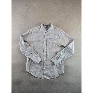 Todd Snyder x Baird McNutt Shirt Mens M Blue Irish Linen Button‎ Down Casual